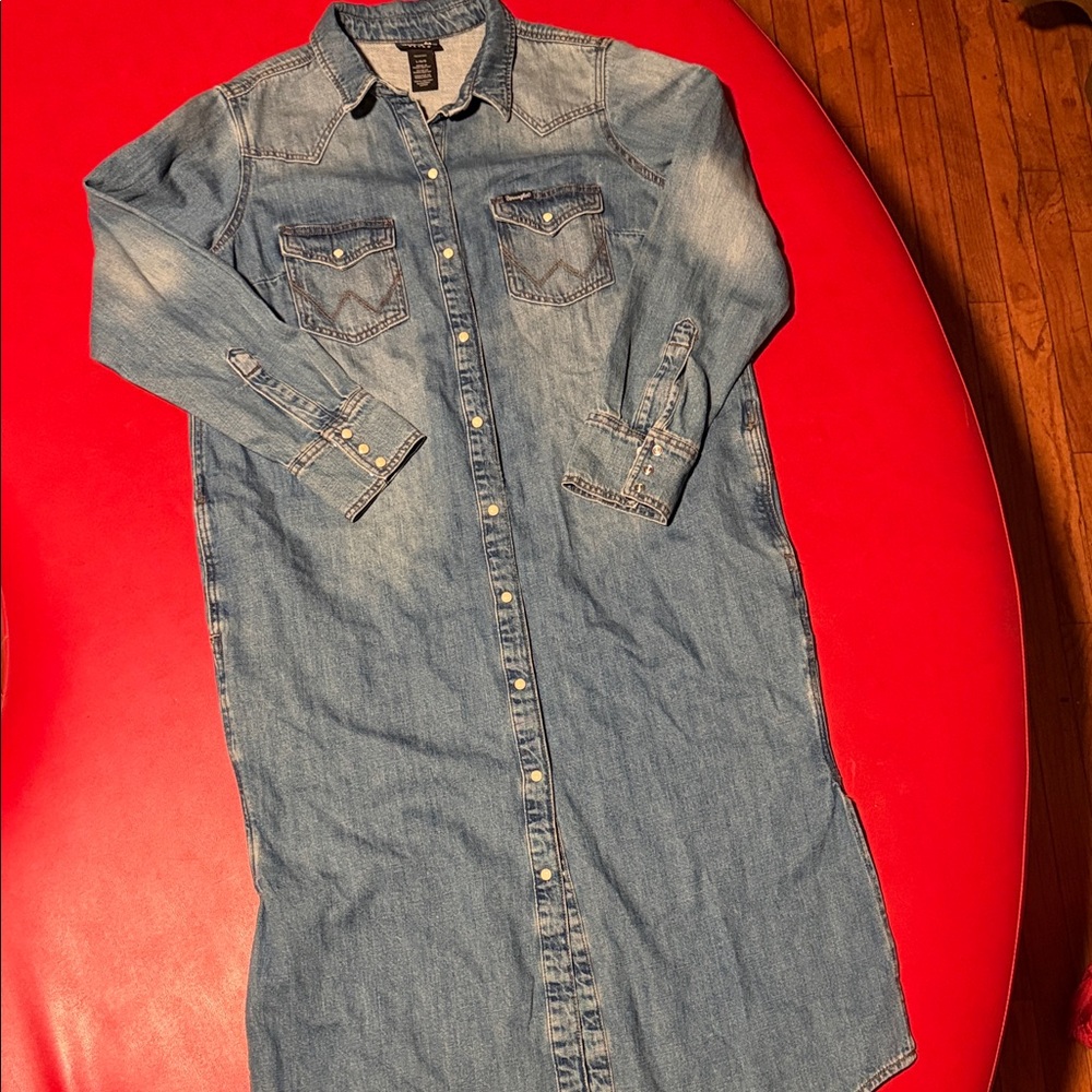 Denim Blue Shirt Dress